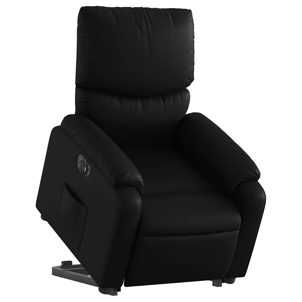 Fauteuil inclinable électrique noir similicuir - XIOS