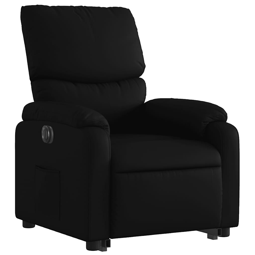 Fauteuil inclinable électrique noir similicuir - XIOS