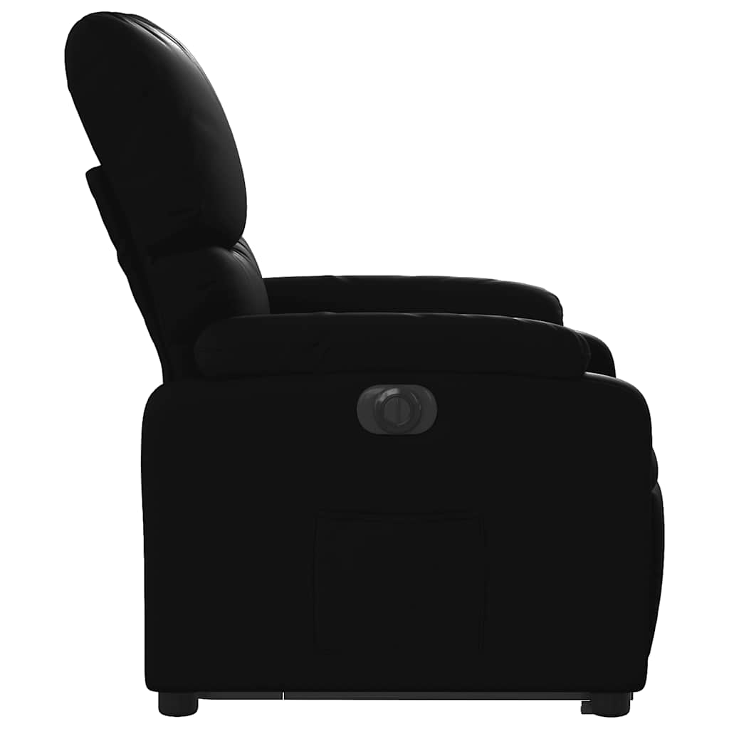 Fauteuil inclinable électrique noir similicuir - XIOS