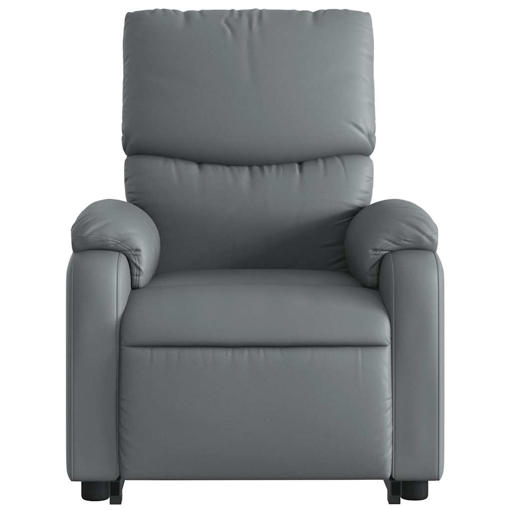 Fauteuil inclinable électrique gris similicuir - XIOS