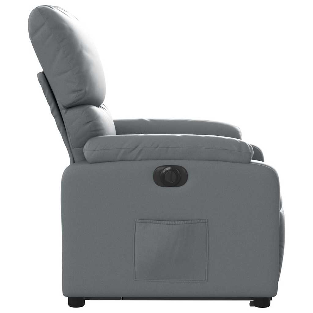 Fauteuil inclinable électrique gris similicuir - XIOS