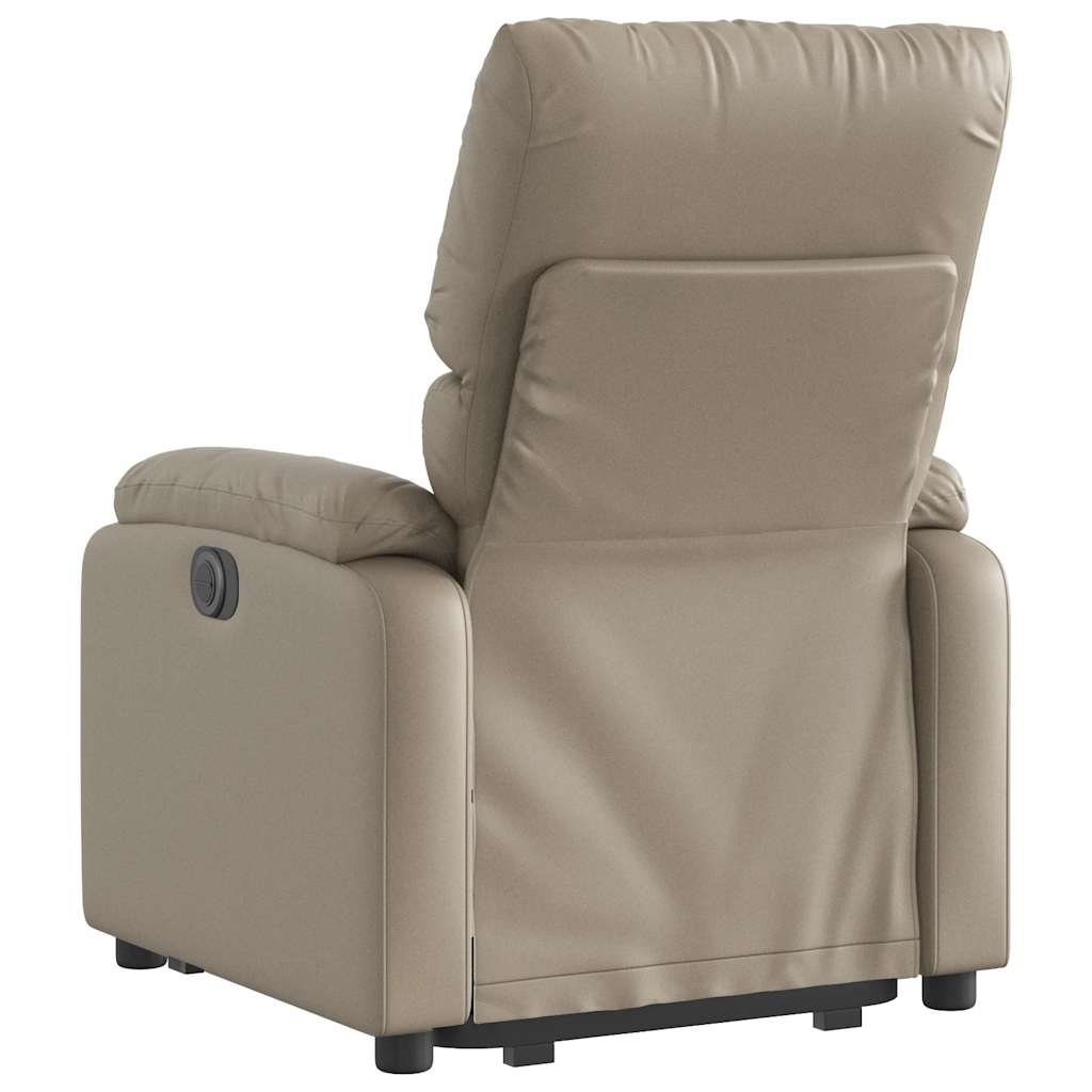 Fauteuil inclinable électrique cappuccino similicuir - XIOS