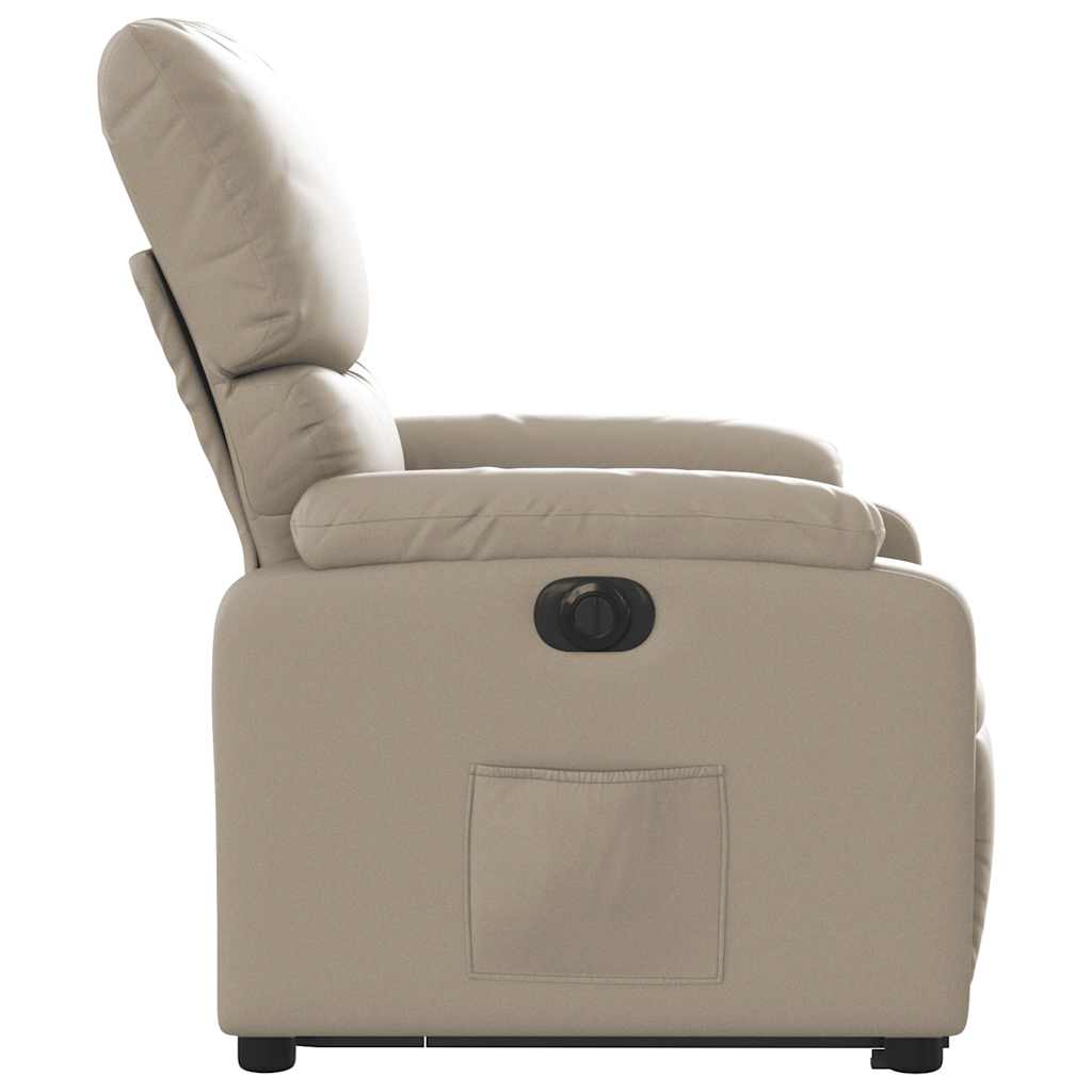 Fauteuil inclinable électrique cappuccino similicuir