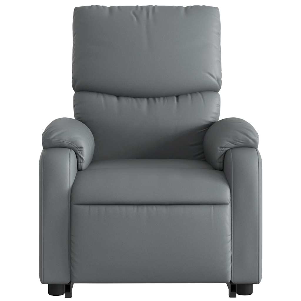 Fauteuil inclinable de massage électrique gris similicuir - XIOS