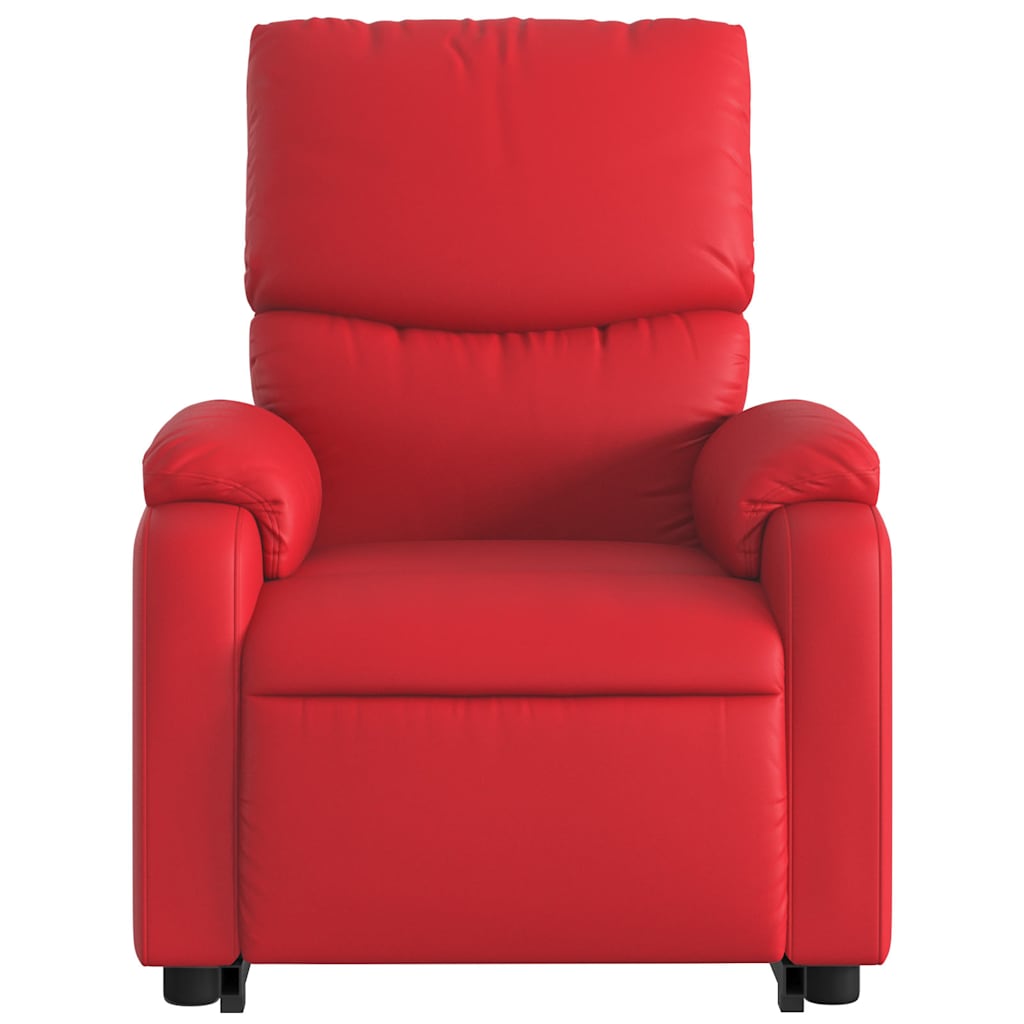 Fauteuil inclinable de massage électrique rouge similicuir - XIOS