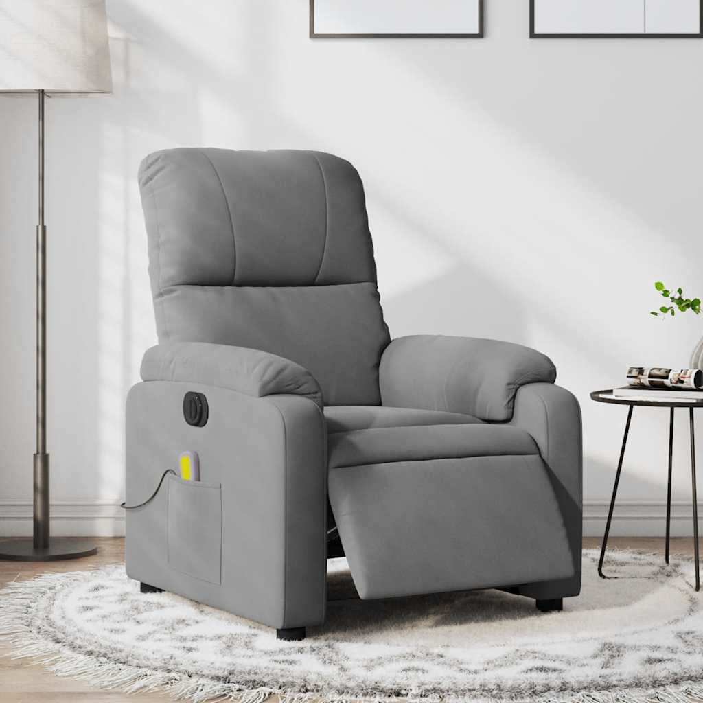 Fauteuil inclinable de massage électrique gris foncé - XIOS