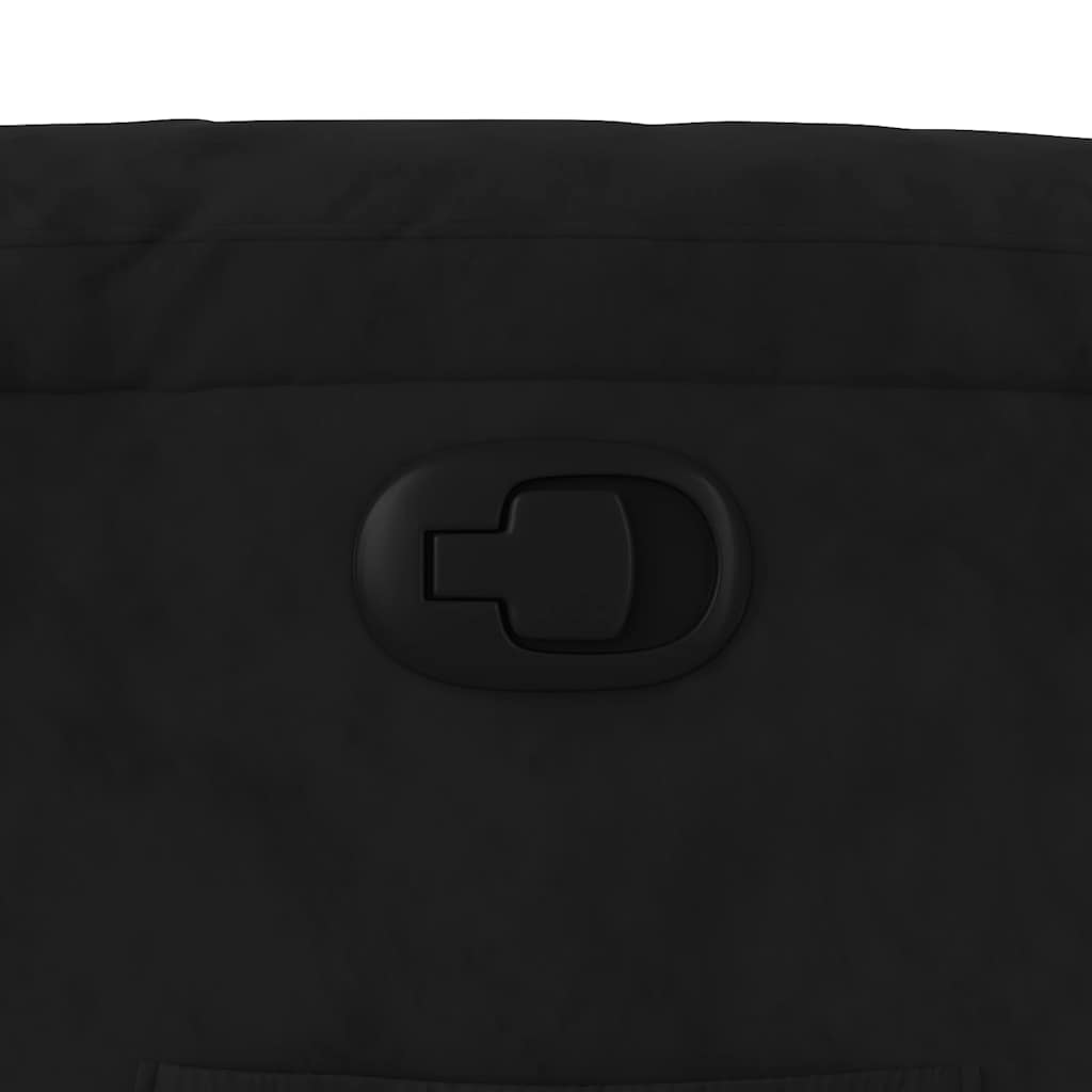 Fauteuil inclinable noir tissu microfibre