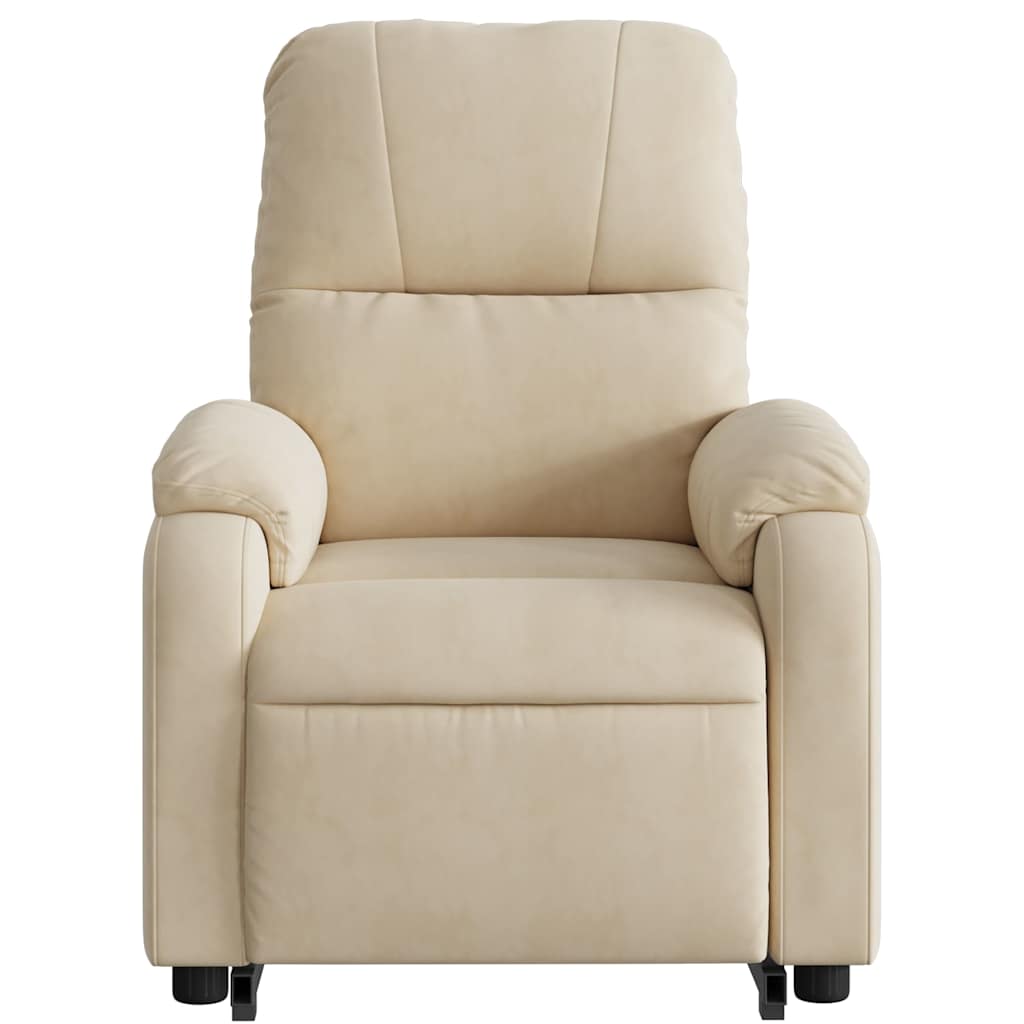 Fauteuil inclinable crème tissu microfibre - XIOS