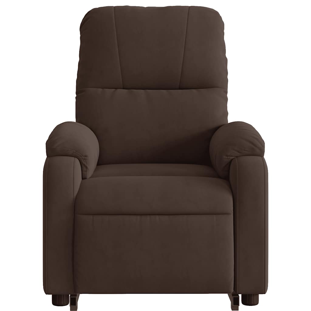 Fauteuil inclinable de massage marron tissu microfibre - XIOS