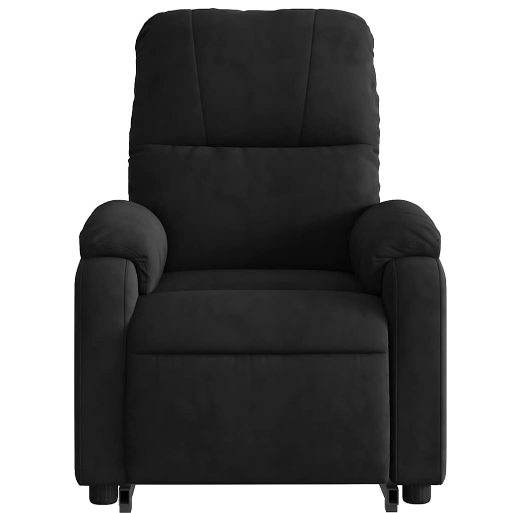 Fauteuil inclinable de massage noir tissu microfibre - XIOS