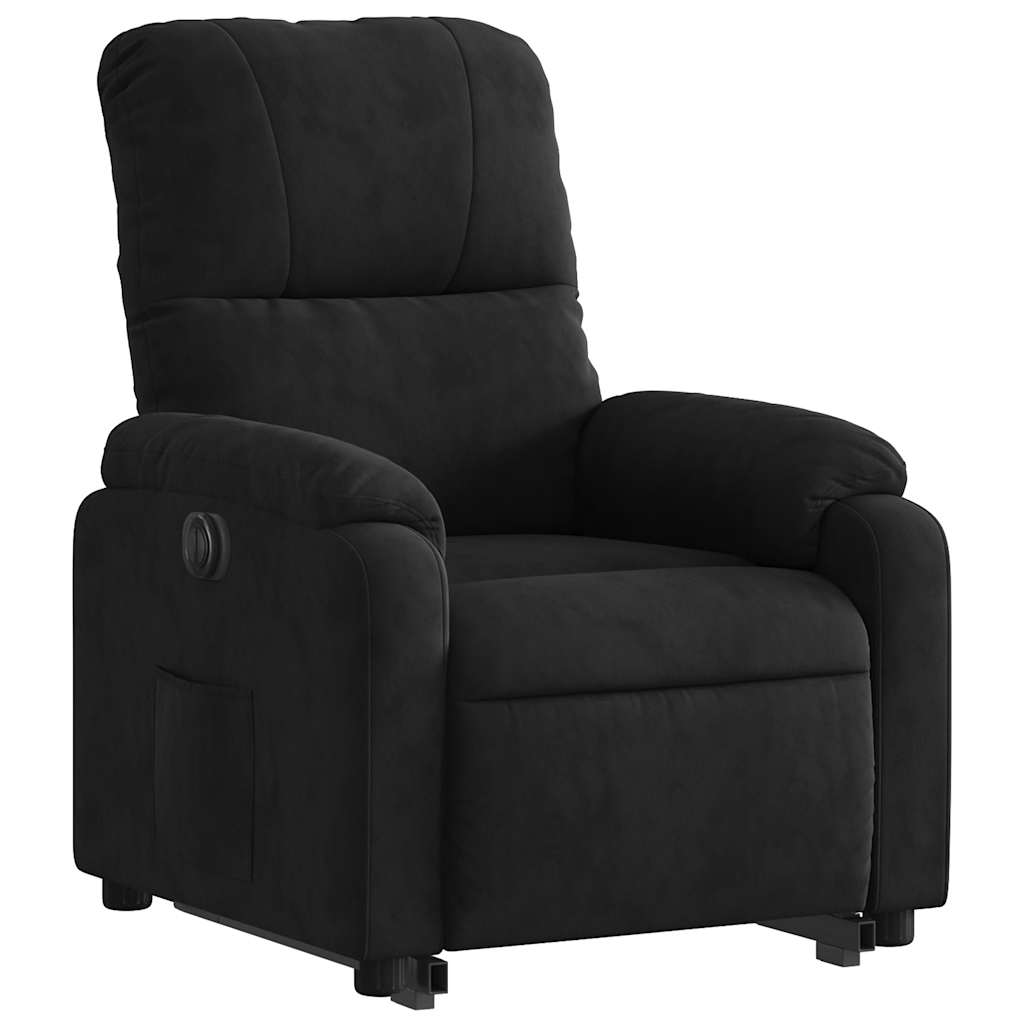 Fauteuil inclinable électrique noir tissu microfibre - XIOS