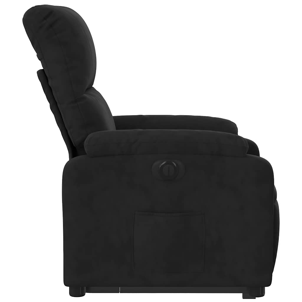 Fauteuil inclinable électrique noir tissu microfibre - XIOS