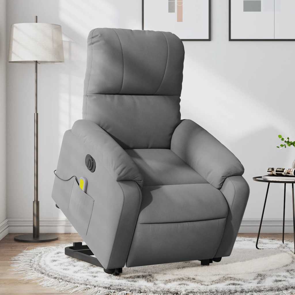 Fauteuil inclinable de massage électrique gris foncé - XIOS
