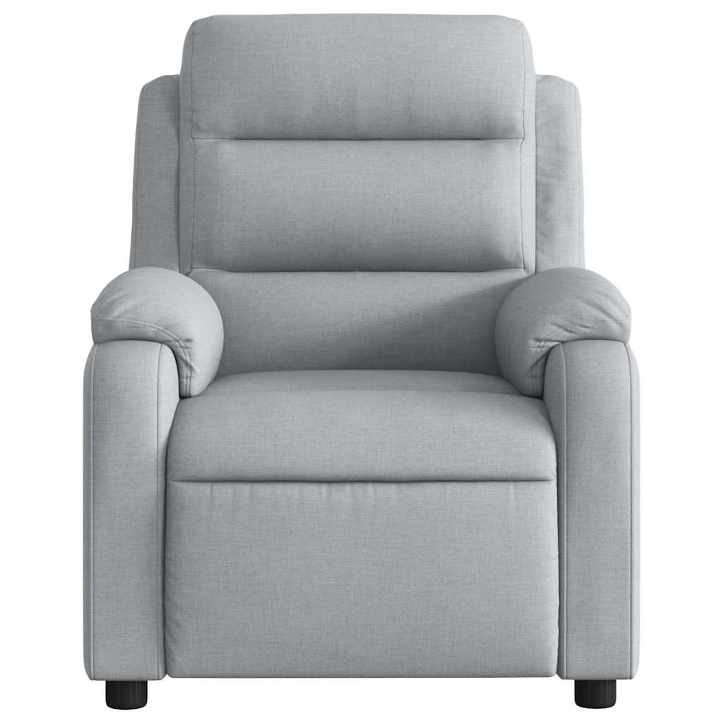 Fauteuil inclinable électrique Gris clair Tissu - XIOS