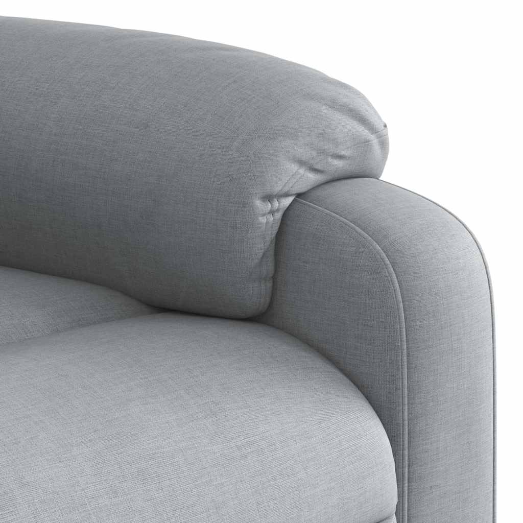Fauteuil inclinable électrique Gris clair Tissu - XIOS