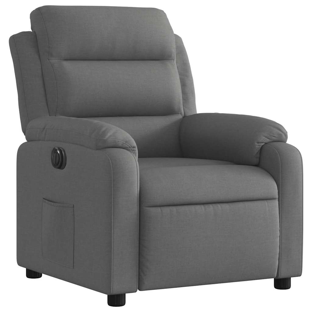 Fauteuil inclinable électrique Gris foncé Tissu - XIOS