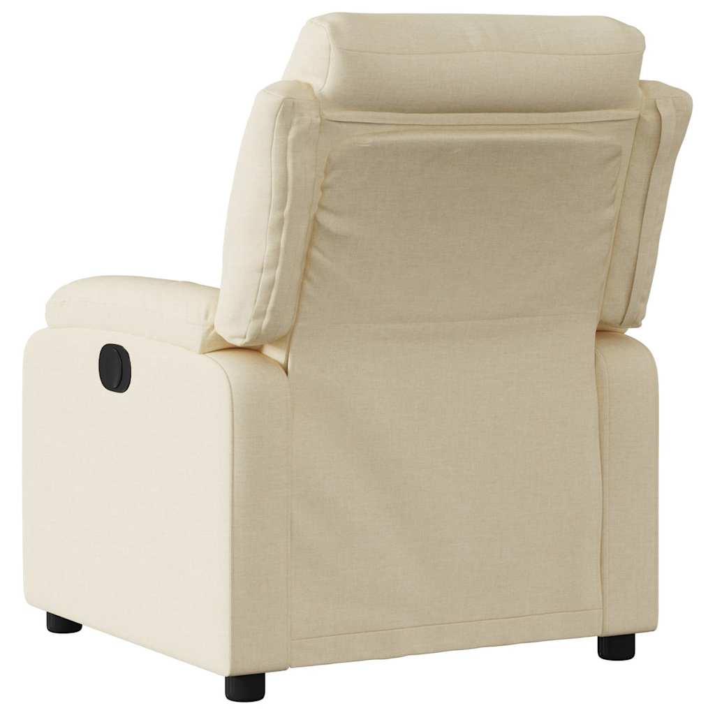 Fauteuil inclinable électrique Crème Tissu - XIOS