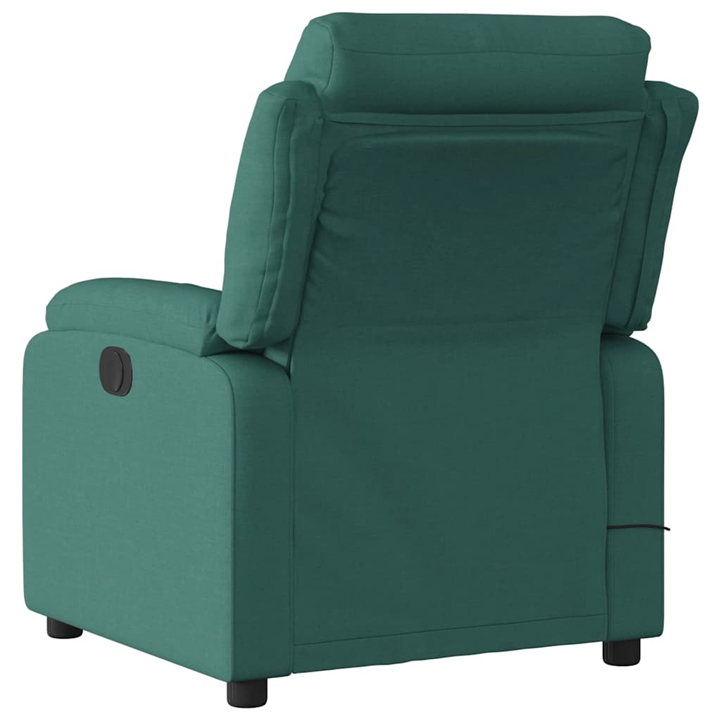 Fauteuil de massage inclinable électrique Vert foncé Tissu - XIOS