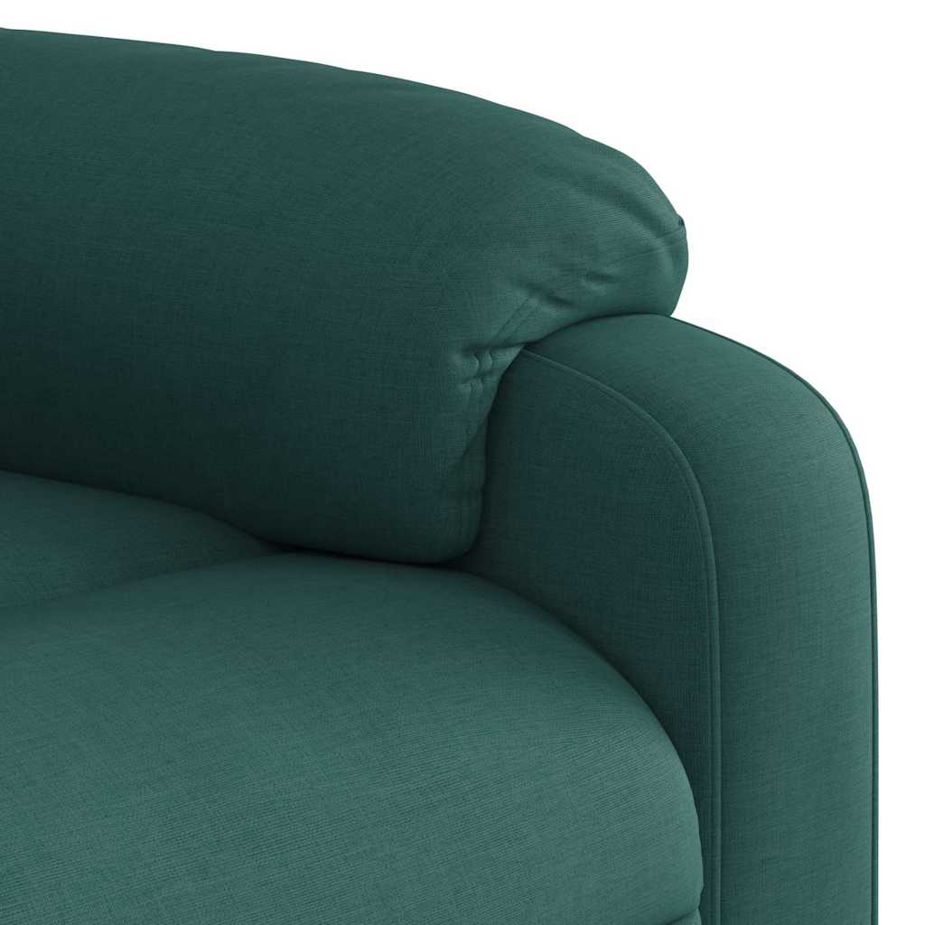 Fauteuil de massage inclinable électrique Vert foncé Tissu - XIOS
