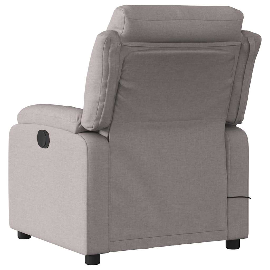 Fauteuil de massage inclinable électrique Taupe Tissu - XIOS