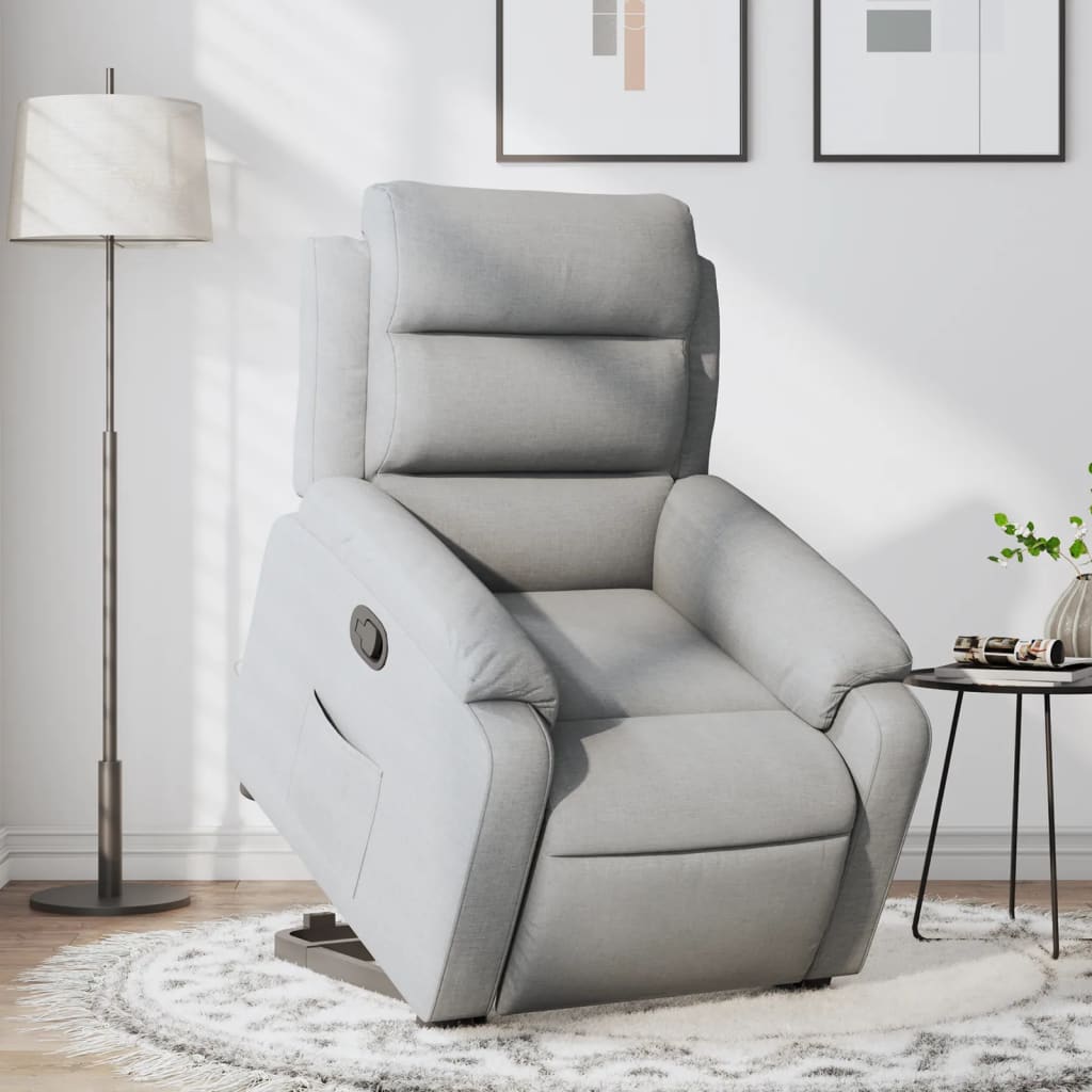 Fauteuil inclinable Gris clair Tissu - XIOS