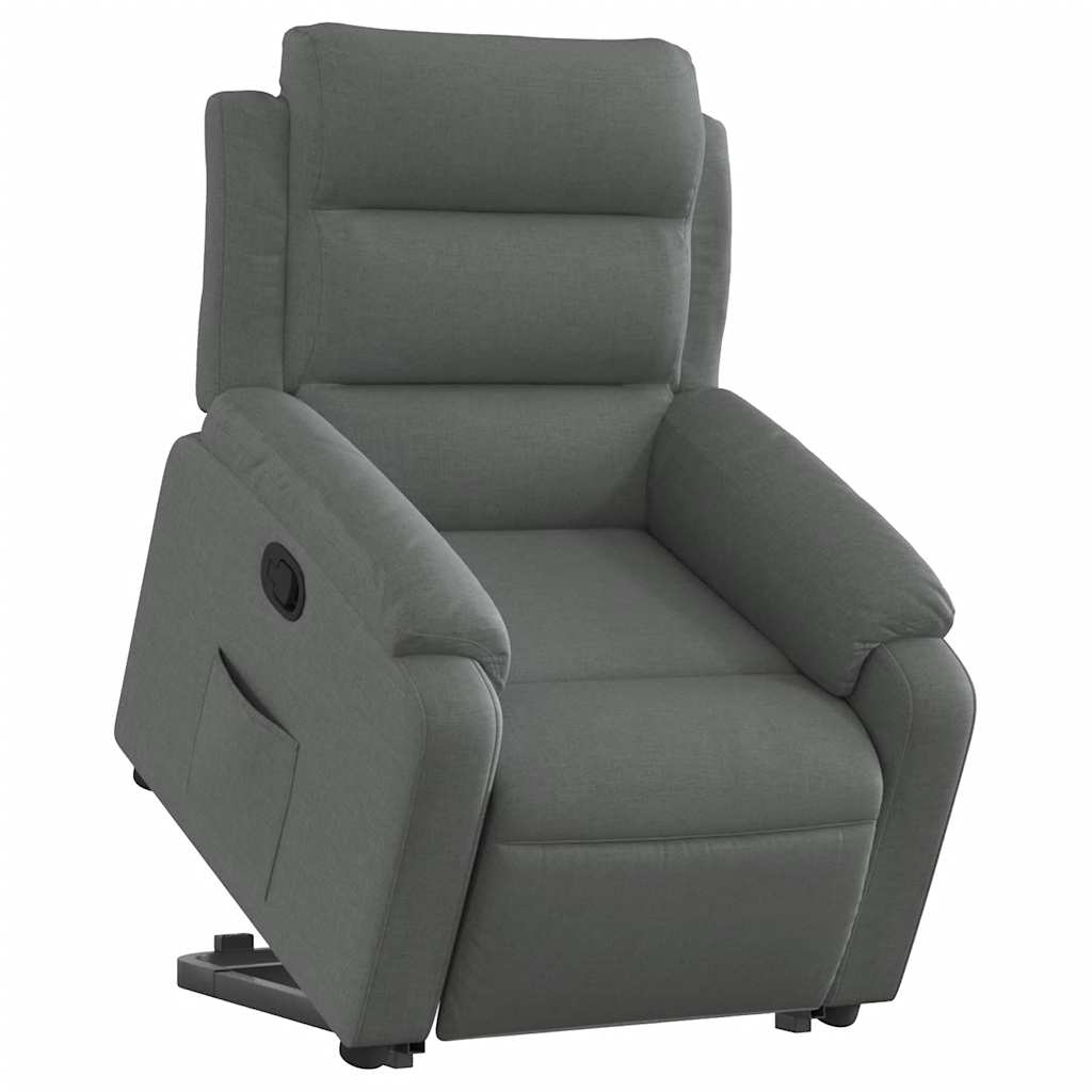 Fauteuil inclinable Gris foncé Tissu - XIOS
