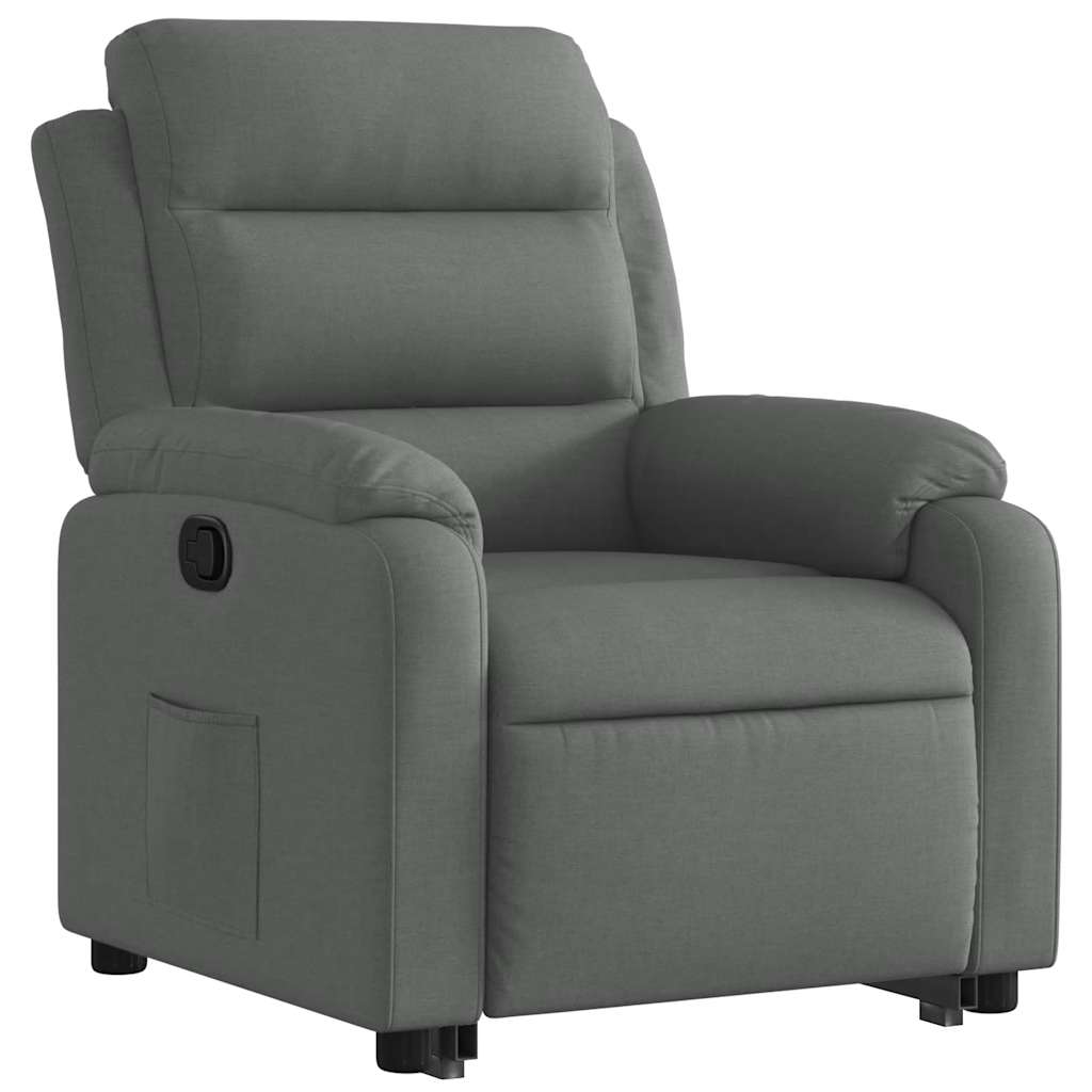 Fauteuil inclinable Gris foncé Tissu - XIOS