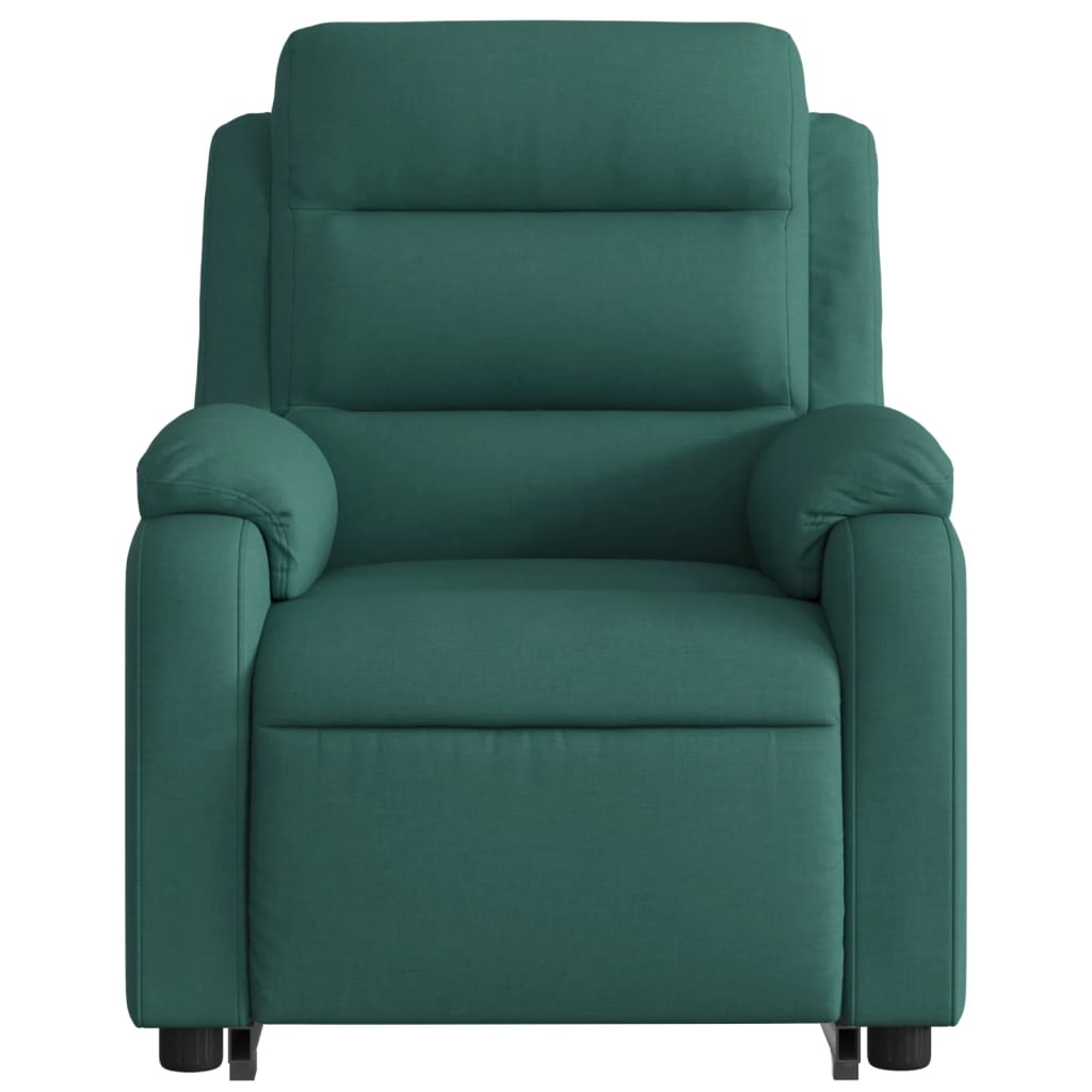 Fauteuil inclinable vert foncé tissu - XIOS