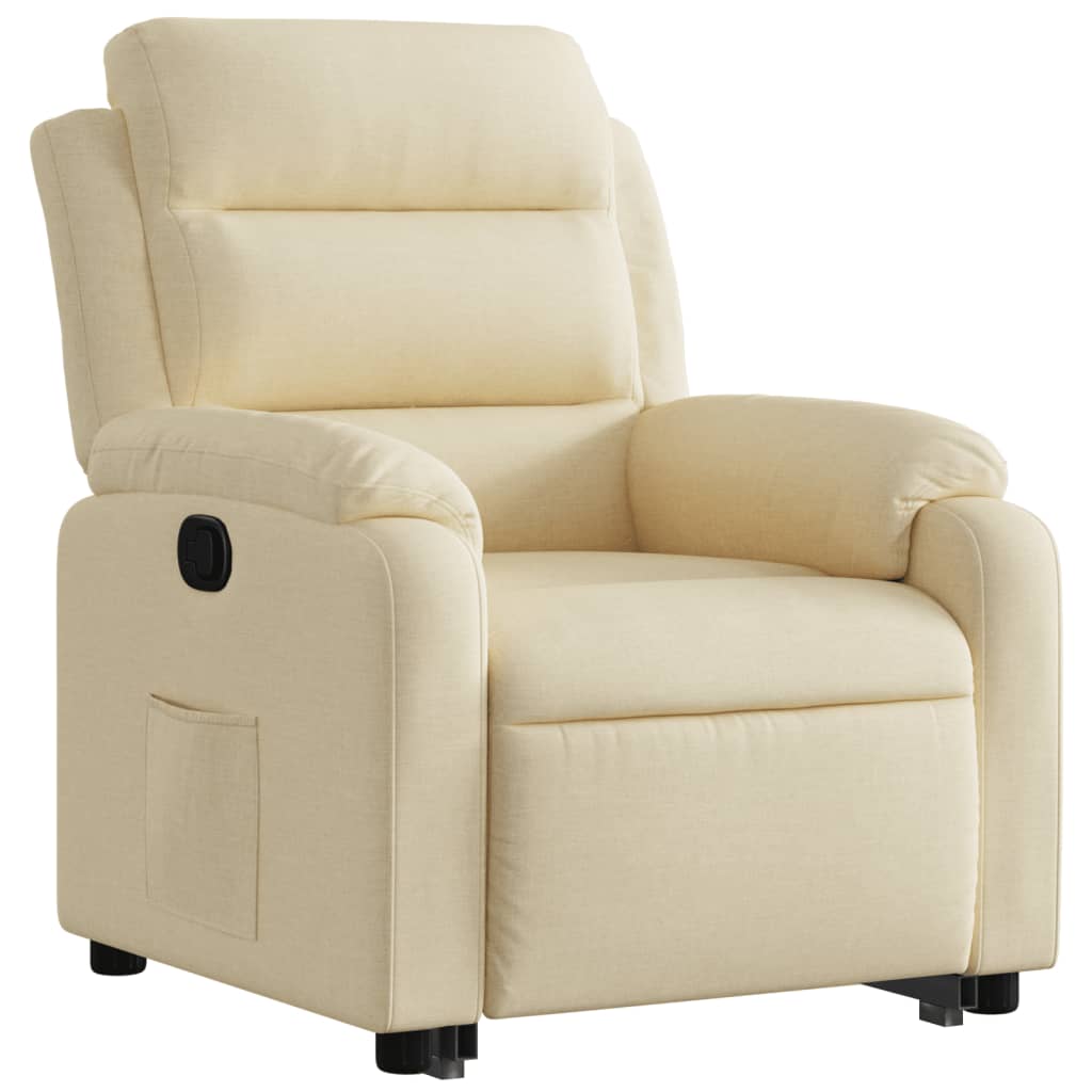 Fauteuil inclinable Crème Tissu - XIOS