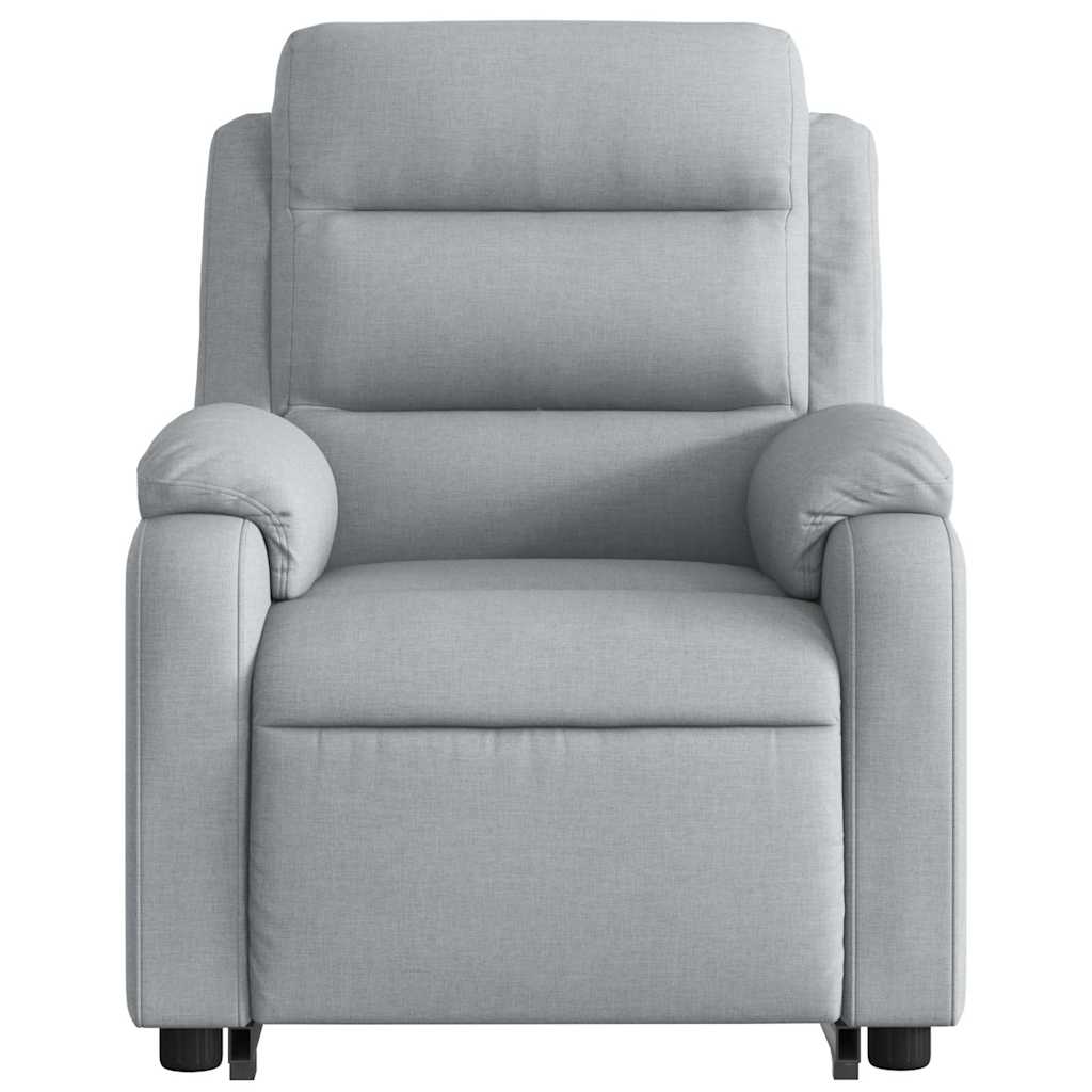 Fauteuil de massage inclinable Gris clair Tissu - XIOS
