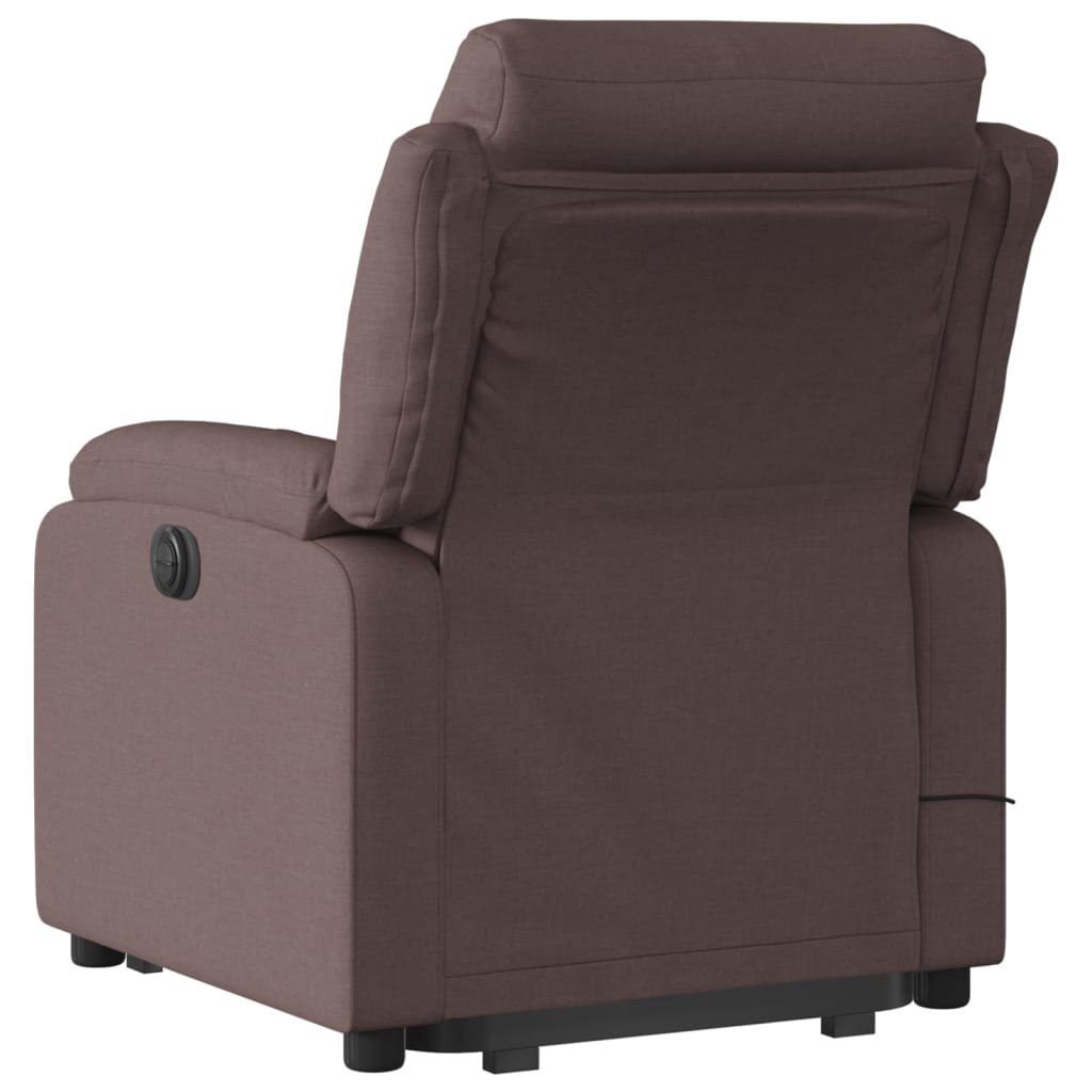 Fauteuil inclinable de massage Marron foncé Tissu - XIOS
