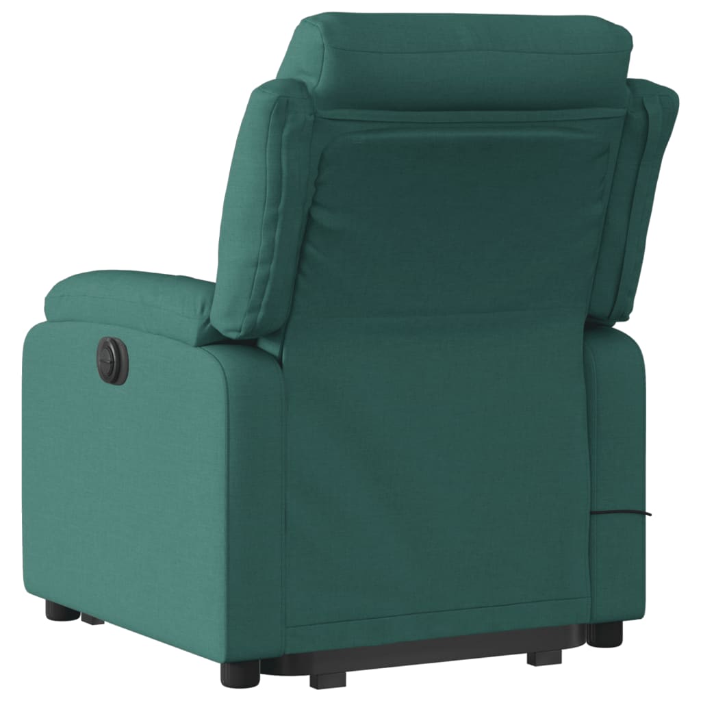 Fauteuil inclinable de massage Vert foncé Tissu - XIOS