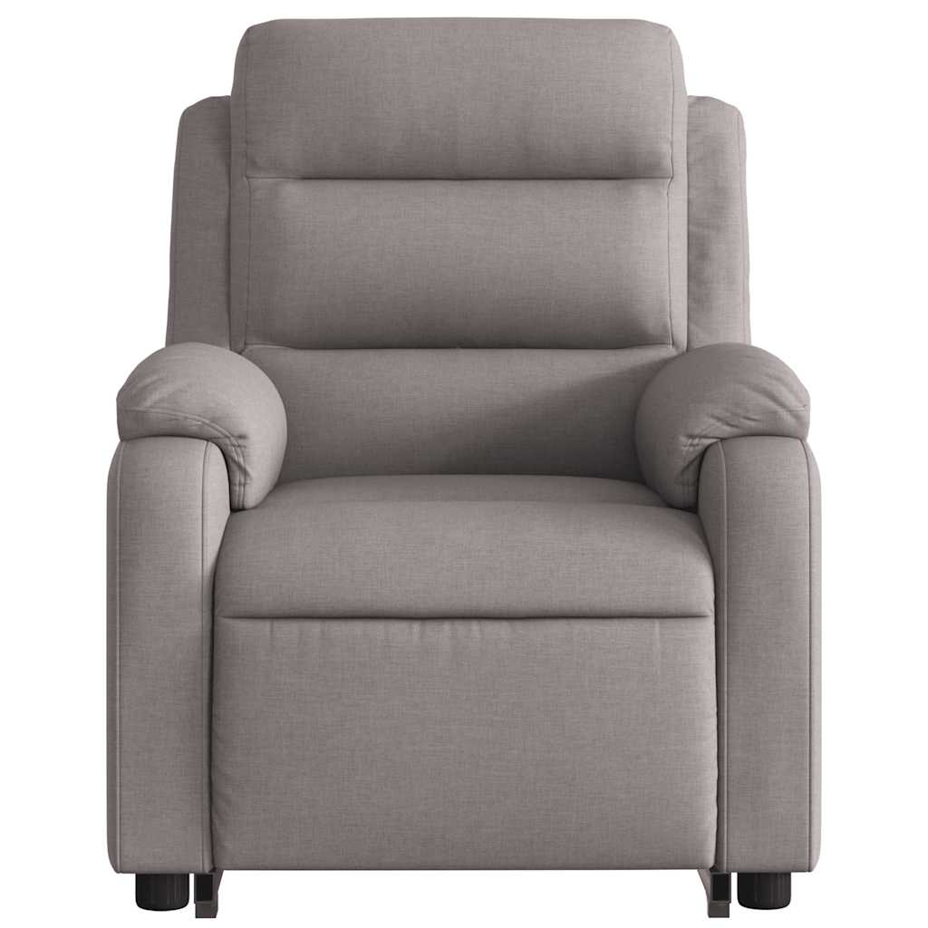 Fauteuil inclinable de massage Taupe Tissu - XIOS