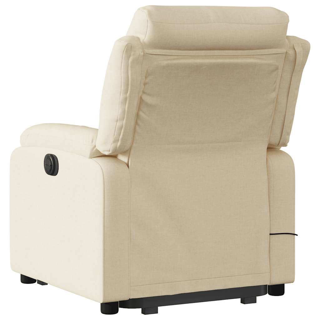 Fauteuil inclinable de massage Crème Tissu - XIOS