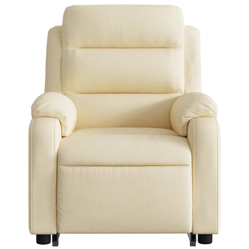 Fauteuil inclinable de massage Crème Tissu - XIOS
