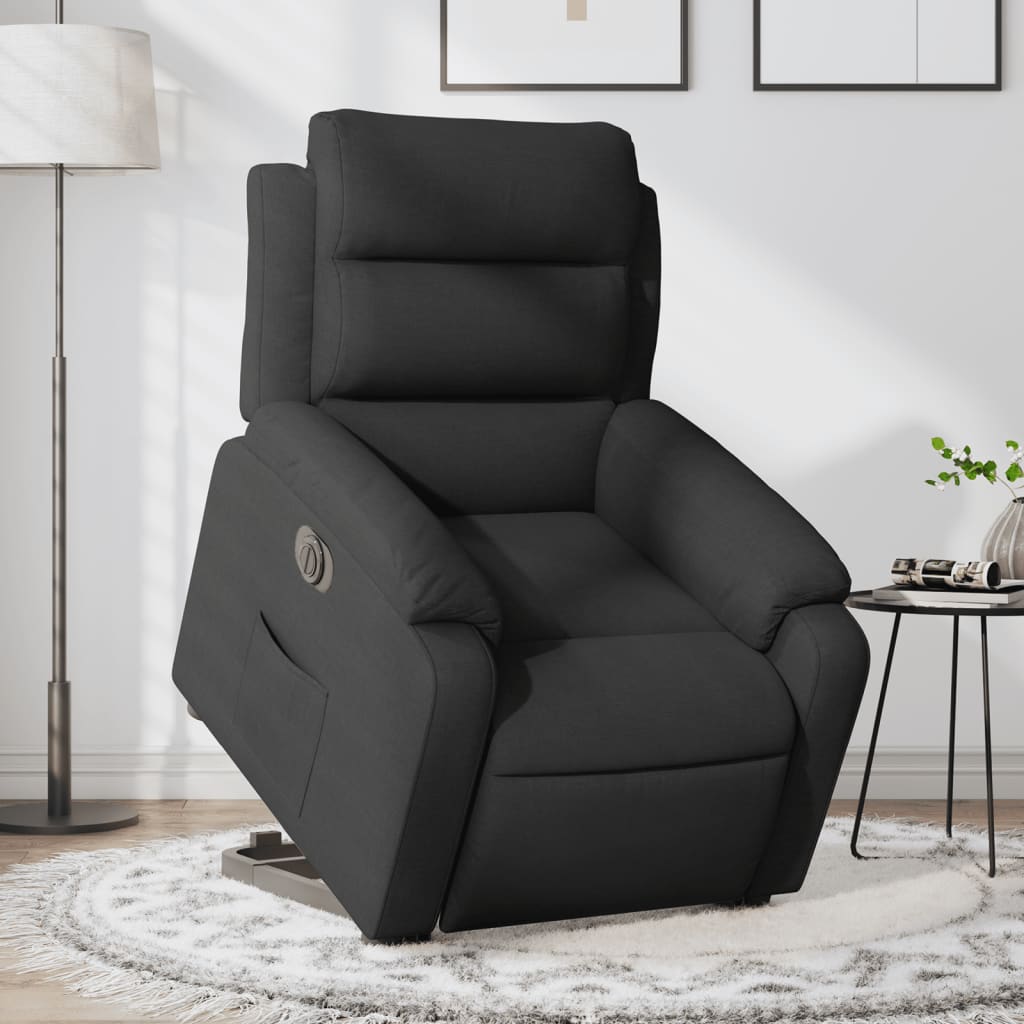 Fauteuil inclinable électrique noir tissu - XIOS