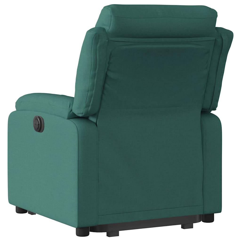Fauteuil inclinable électrique vert foncé tissu - XIOS