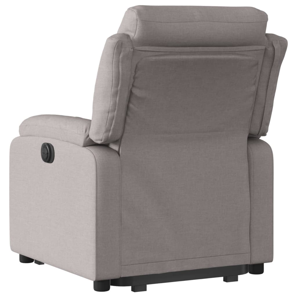 Fauteuil inclinable électrique taupe tissu