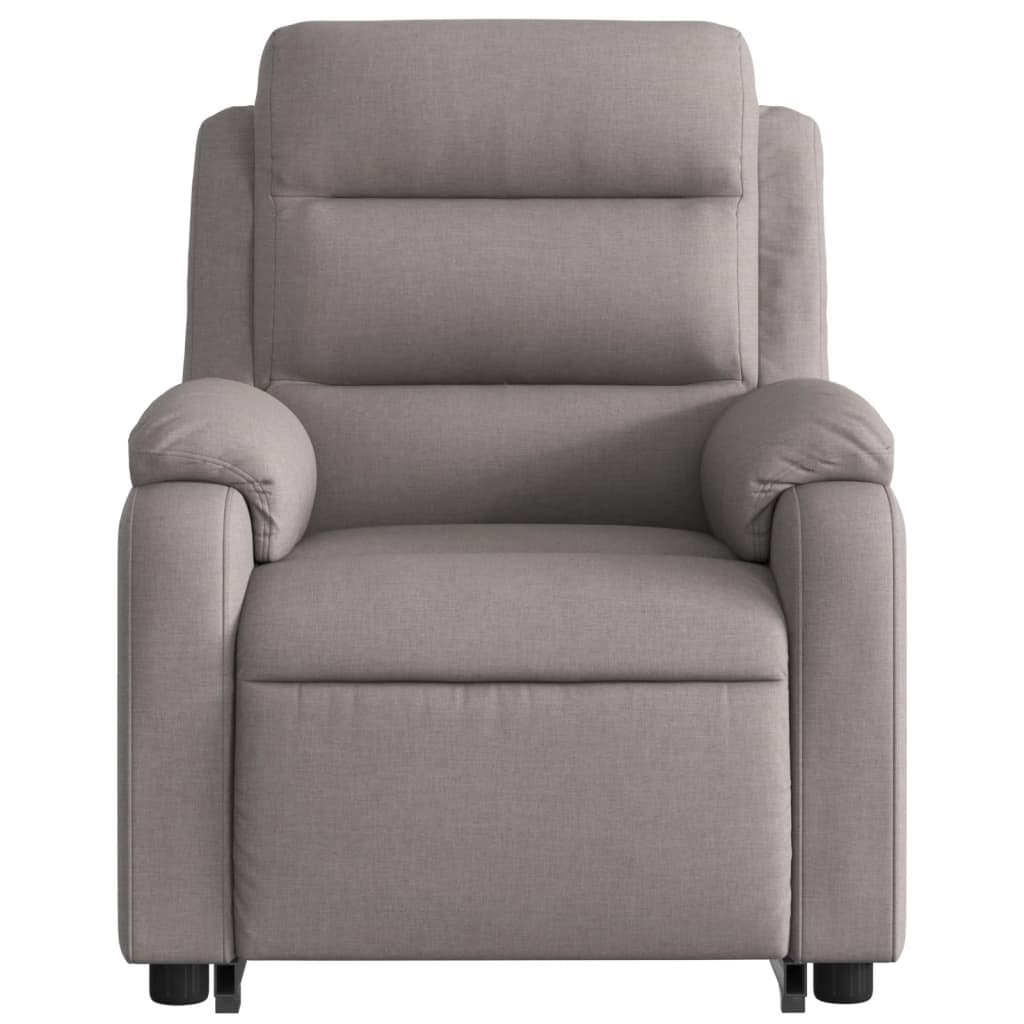 Fauteuil inclinable électrique taupe tissu