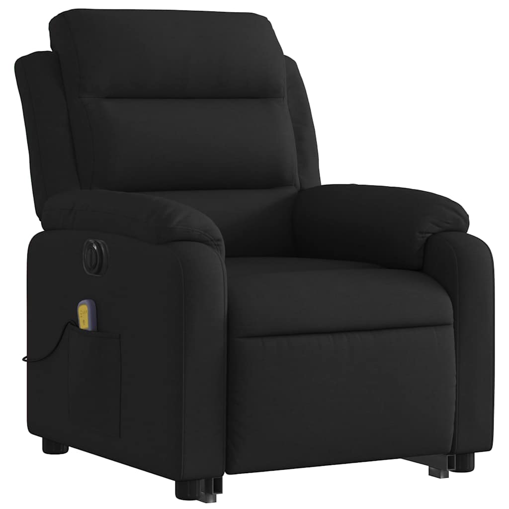 Fauteuil inclinable de massage électrique Noir Tissu - XIOS