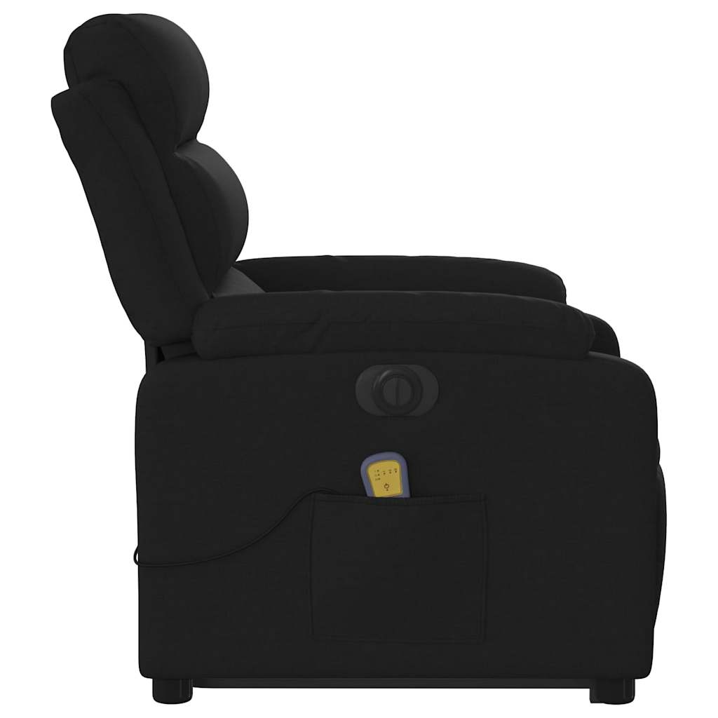 Fauteuil inclinable de massage électrique Noir Tissu - XIOS