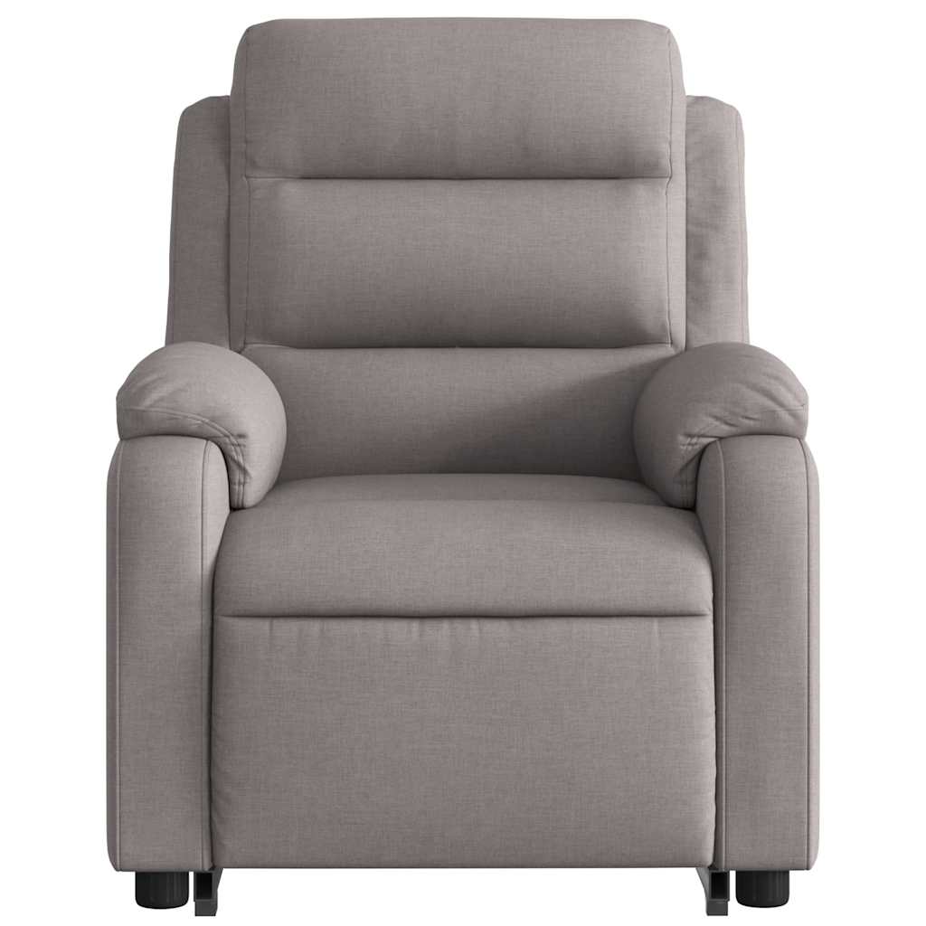 Fauteuil inclinable de massage électrique Taupe Tissu - XIOS