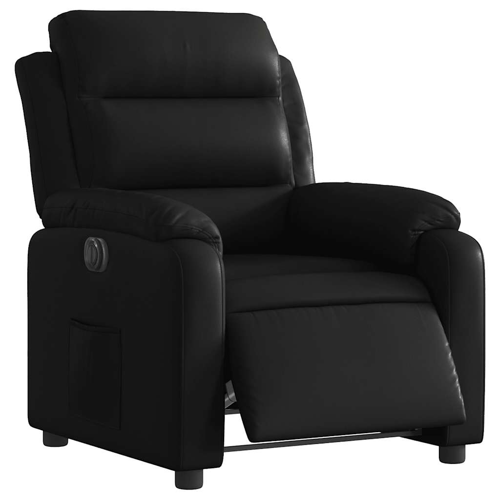 Fauteuil inclinable électrique Noir Similicuir - XIOS