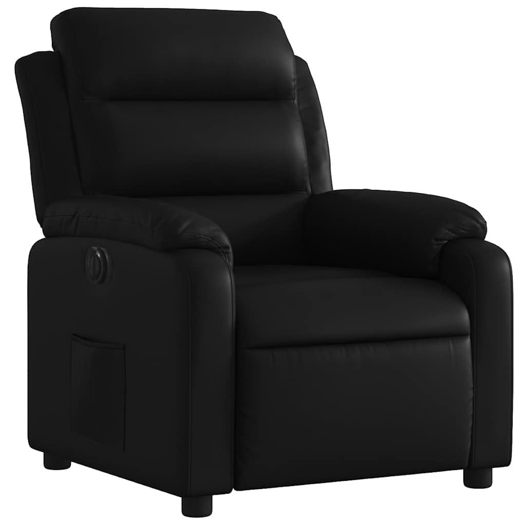 Fauteuil inclinable électrique Noir Similicuir - XIOS