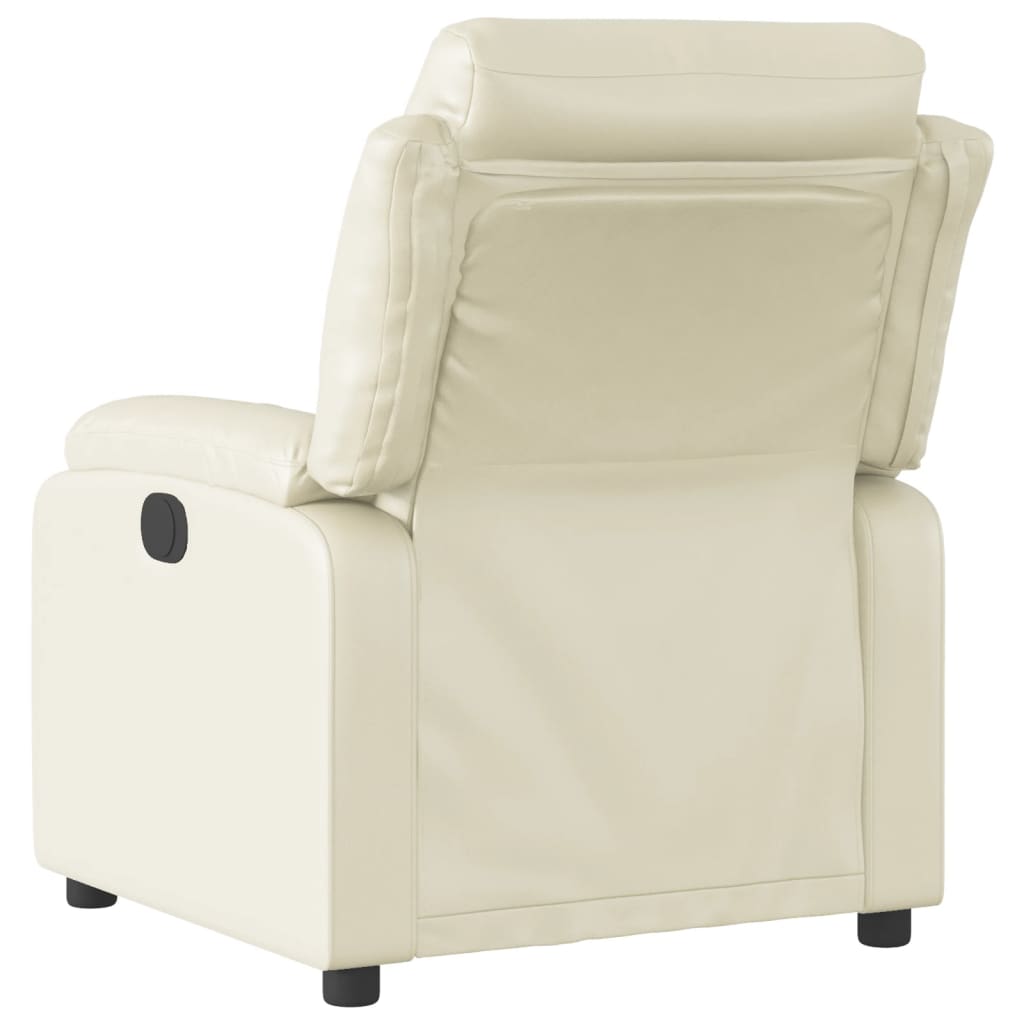 Fauteuil inclinable électrique Crème Similicuir - XIOS