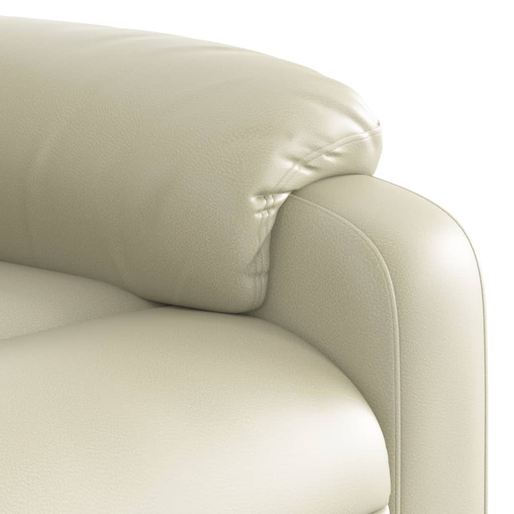 Fauteuil inclinable électrique Crème Similicuir - XIOS