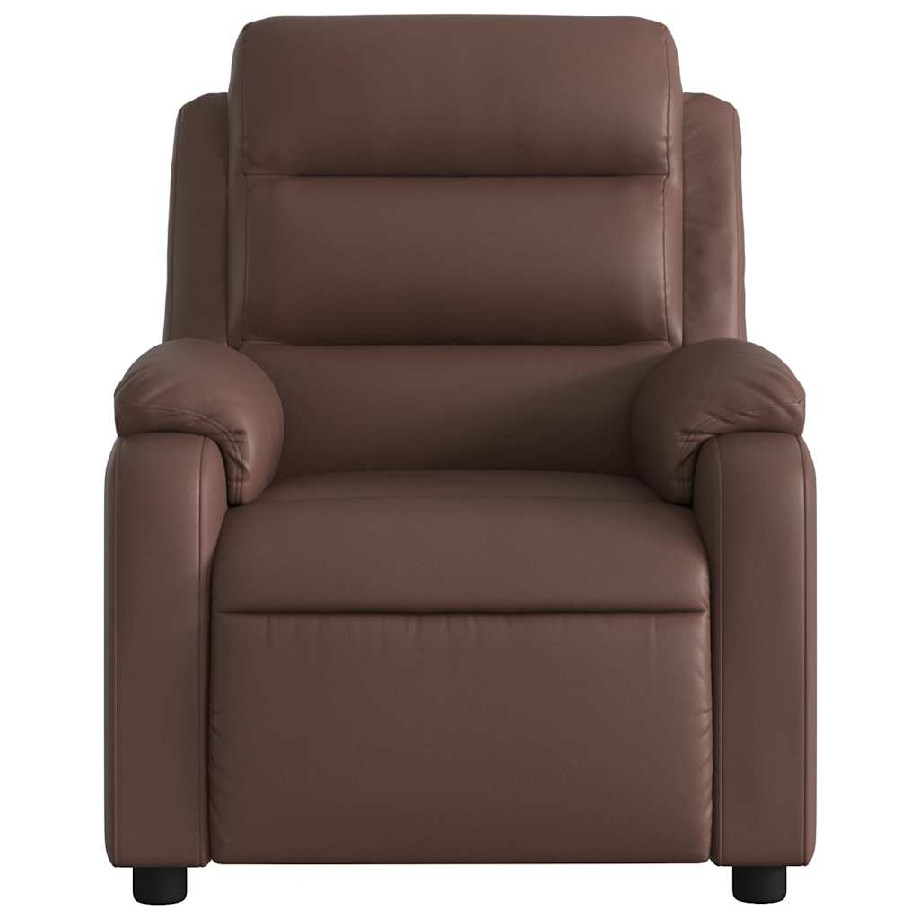 Fauteuil inclinable électrique Marron Similicuir - XIOS