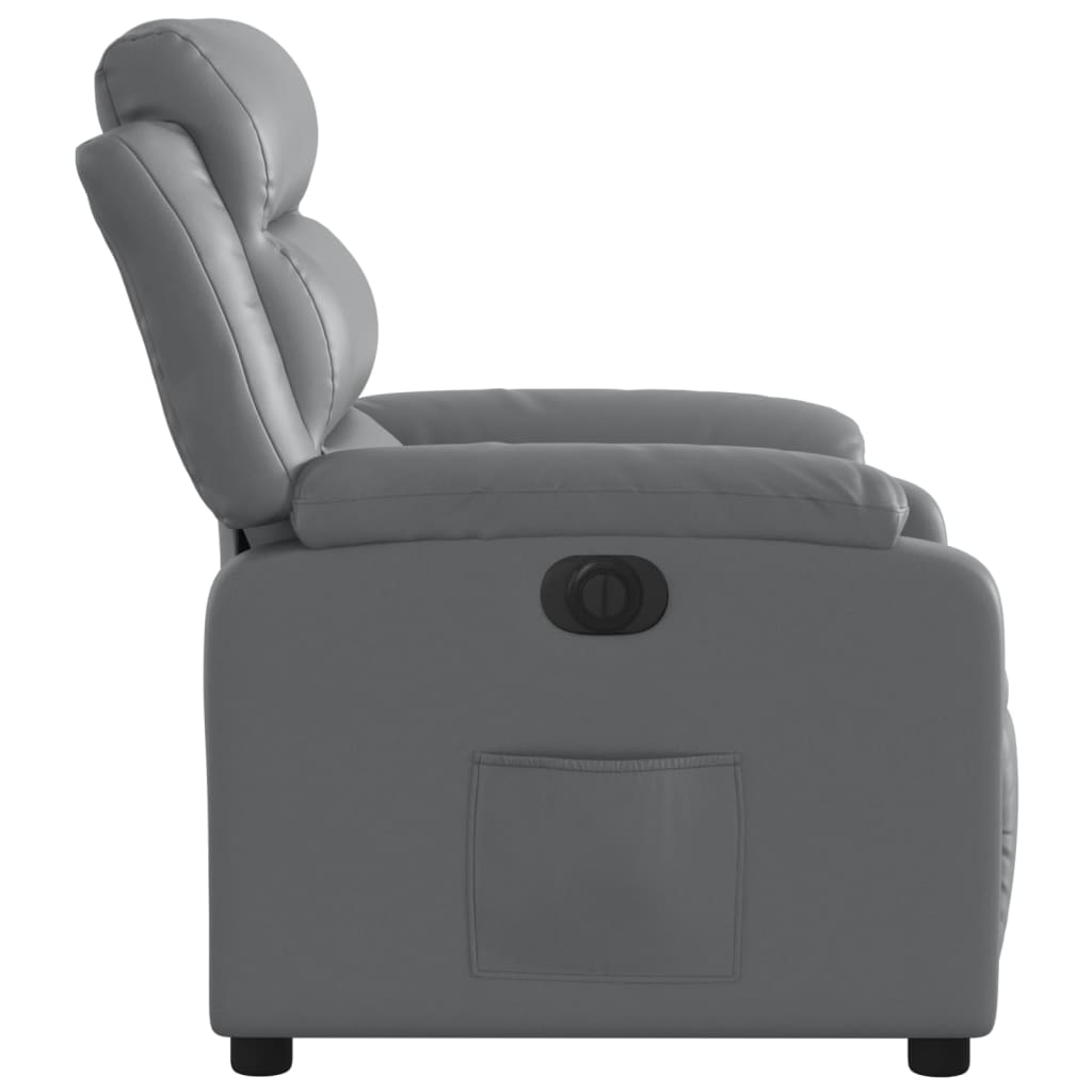 Fauteuil inclinable électrique Gris Similicuir - XIOS