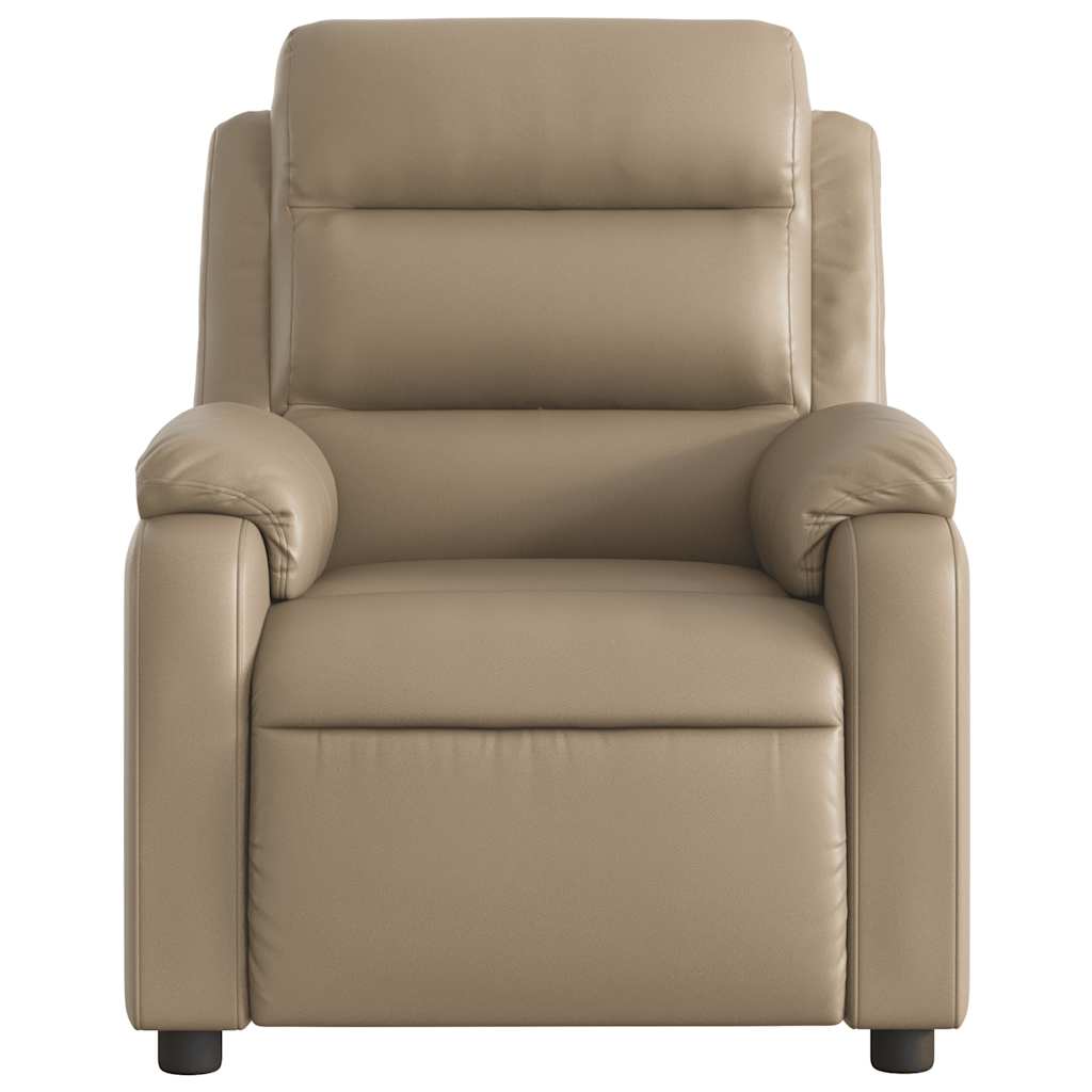 Fauteuil de massage inclinable électrique cappuccino similicuir - XIOS