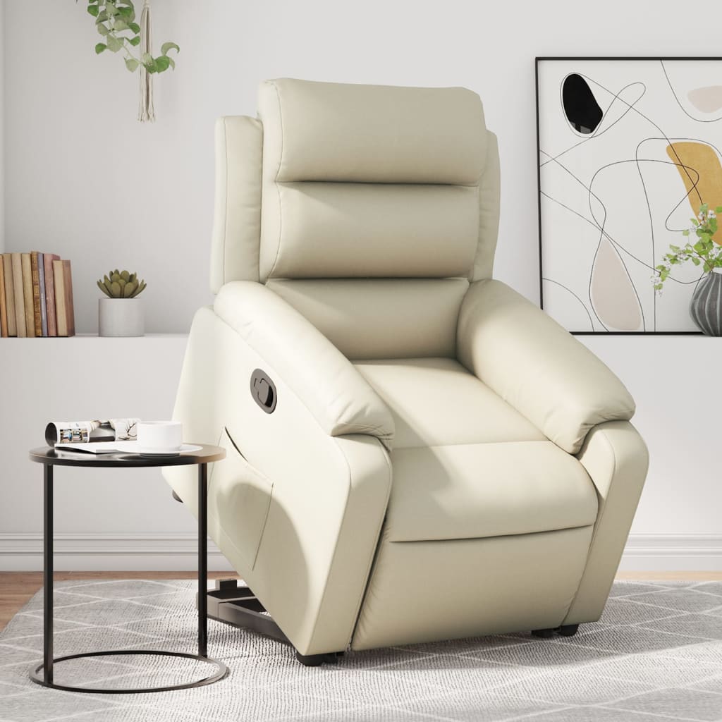 Fauteuil inclinable Crème Similicuir - XIOS